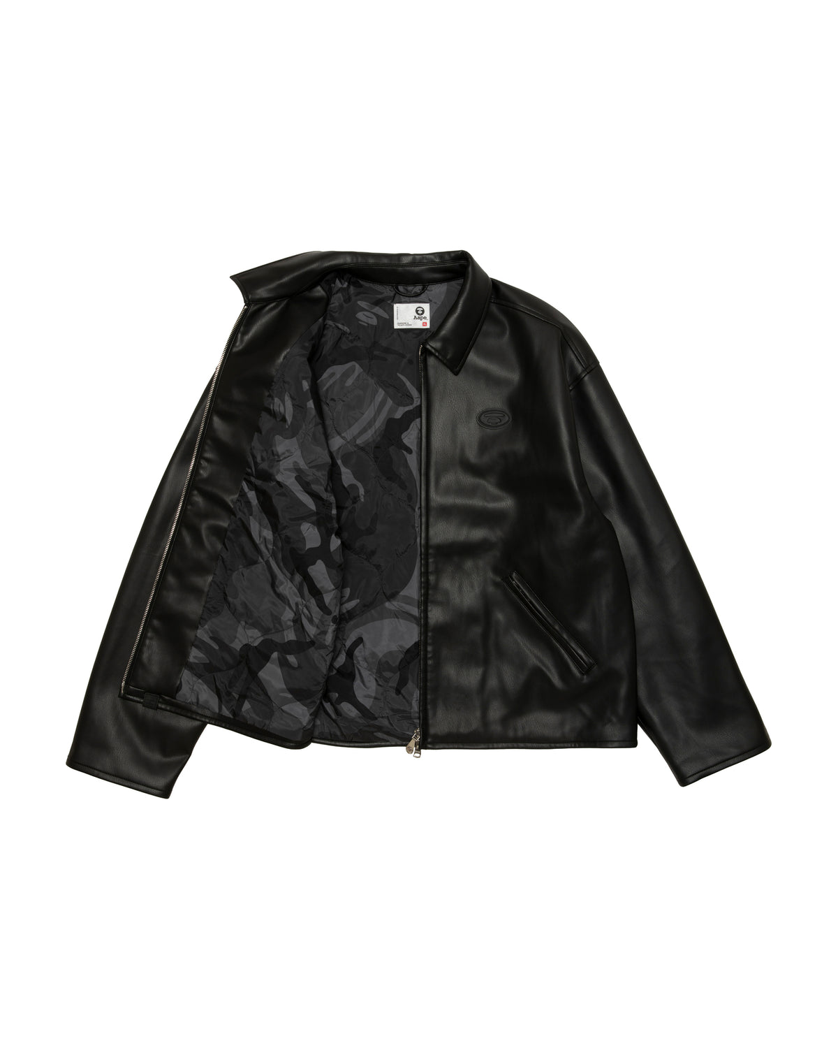 AAPE PU Leather Jacket