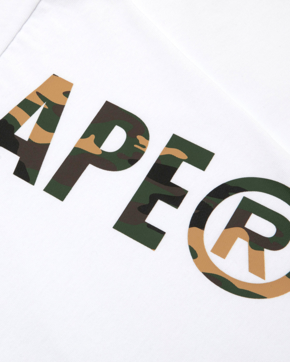 Camo logo long sleeve tee