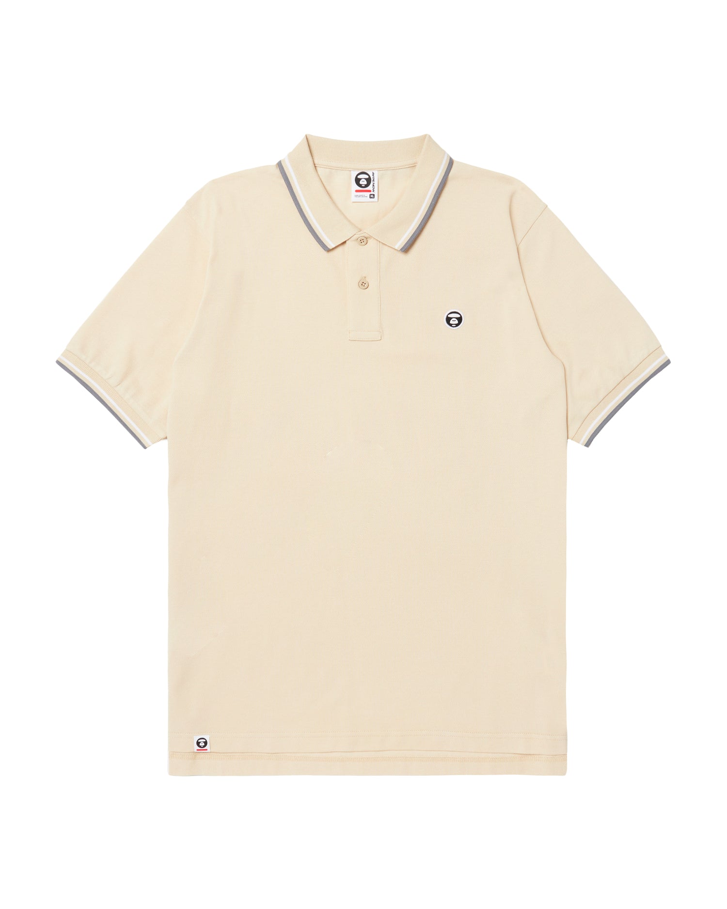 AAPE Moonface embroidered twin tipped polo | Aape official website