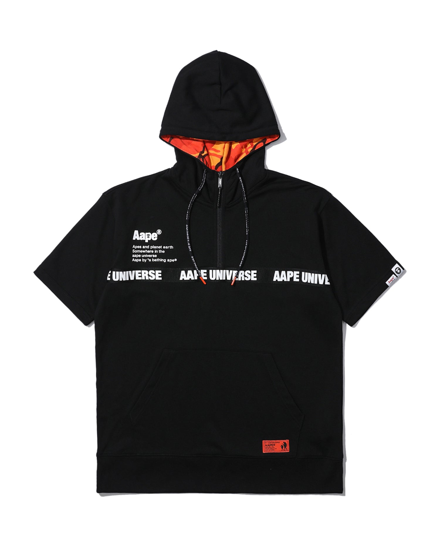AAPE Logo short sleeve hoodie | Aape official website – us.aape.com