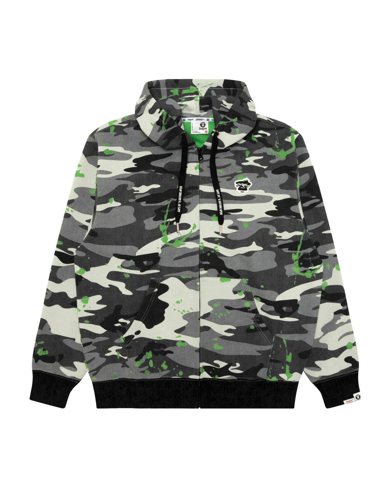 AAPE Moonface camo zip-up hoodie | Aape official website – us.aape.com