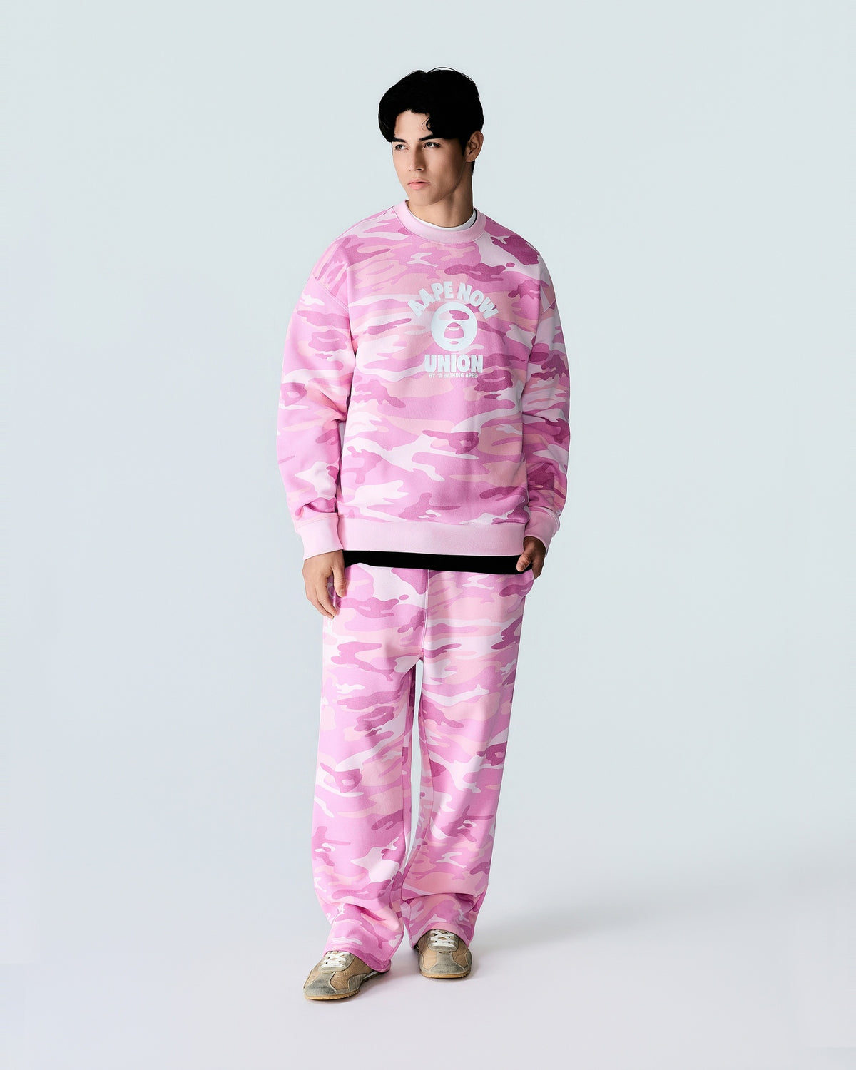 AAPENOW Moonface Crewneck Sweater