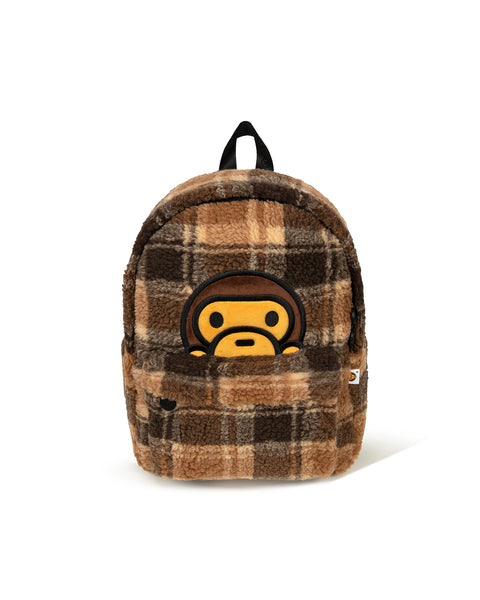 BABY MILO® STORE Sherpa fur medium backpack | Aape official