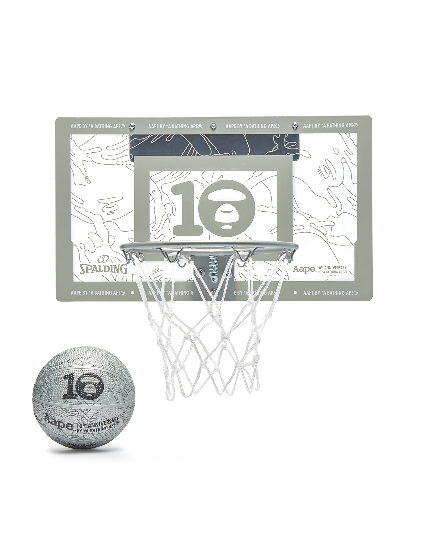 A Bathing Ape バスケットボールセットアップ M AAPE X Spalding 10th anniversary Moonface basketball set | Aape