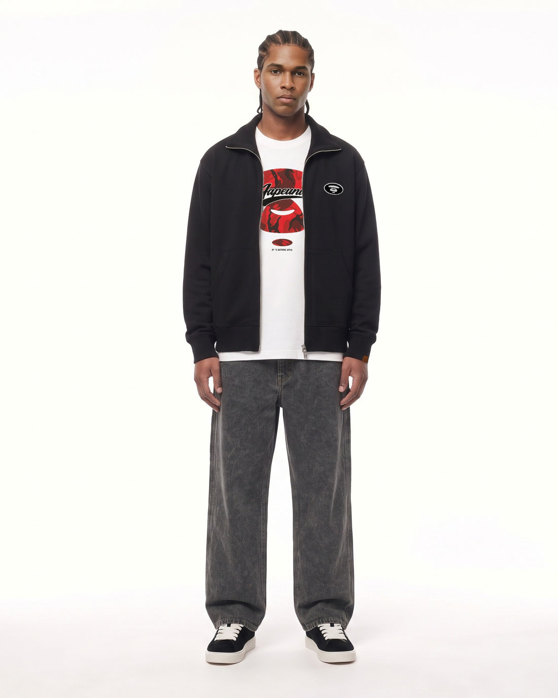 AAPENOW Moonface Full-zip Cardigan