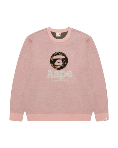 Moonface Graphic Knit Sweater
