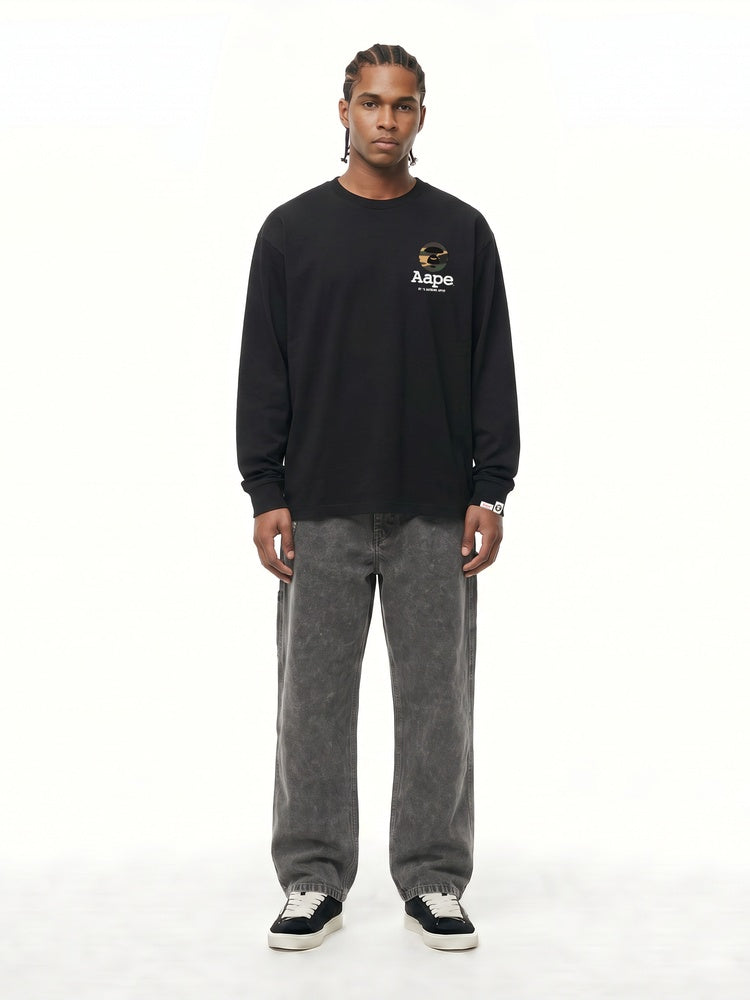 Camo logo long sleeve tee
