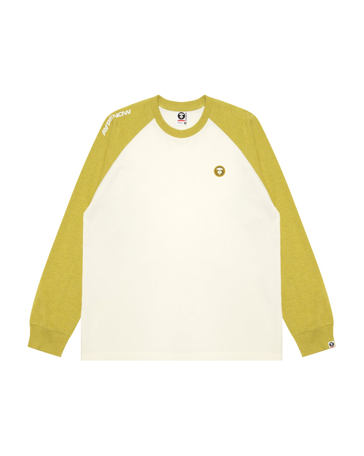 AAPE AAPENOW moonface raglan long sleeve tee | Aape official