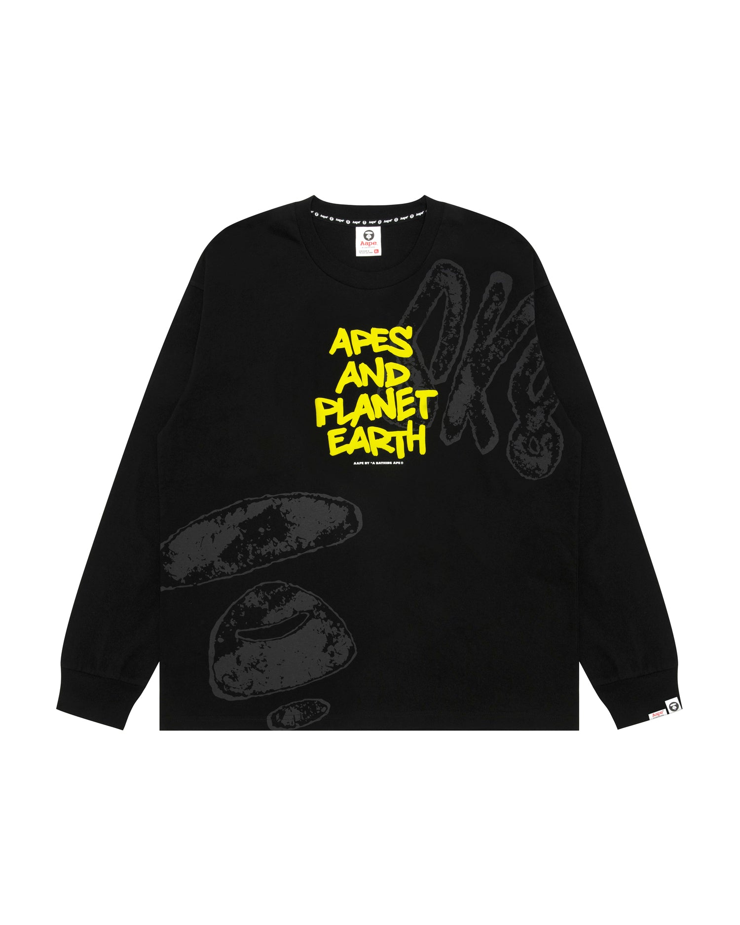AAPE Apes and planet earth long sleeve tee | Aape official website