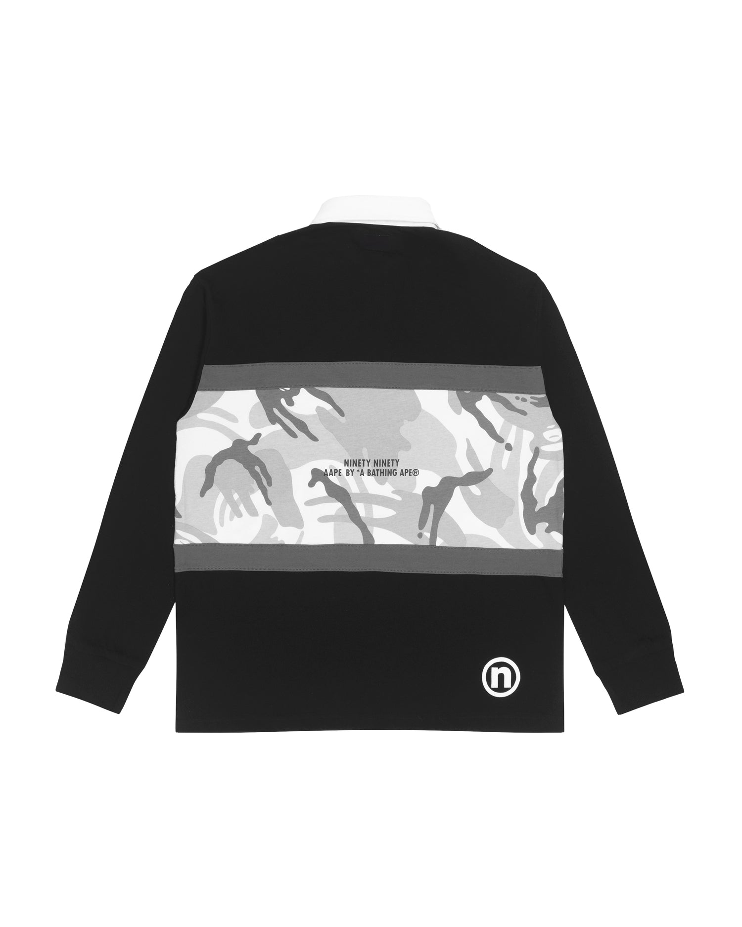 AAPE X 9090 Moonface long-sleeve polo | Aape official website – us