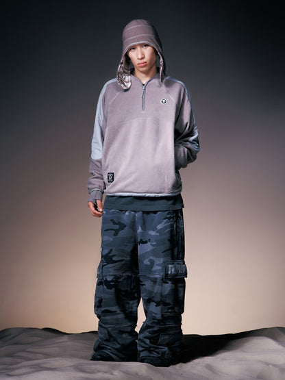 X NOMANUAL Moonface Camo Cargo Sweat Pants