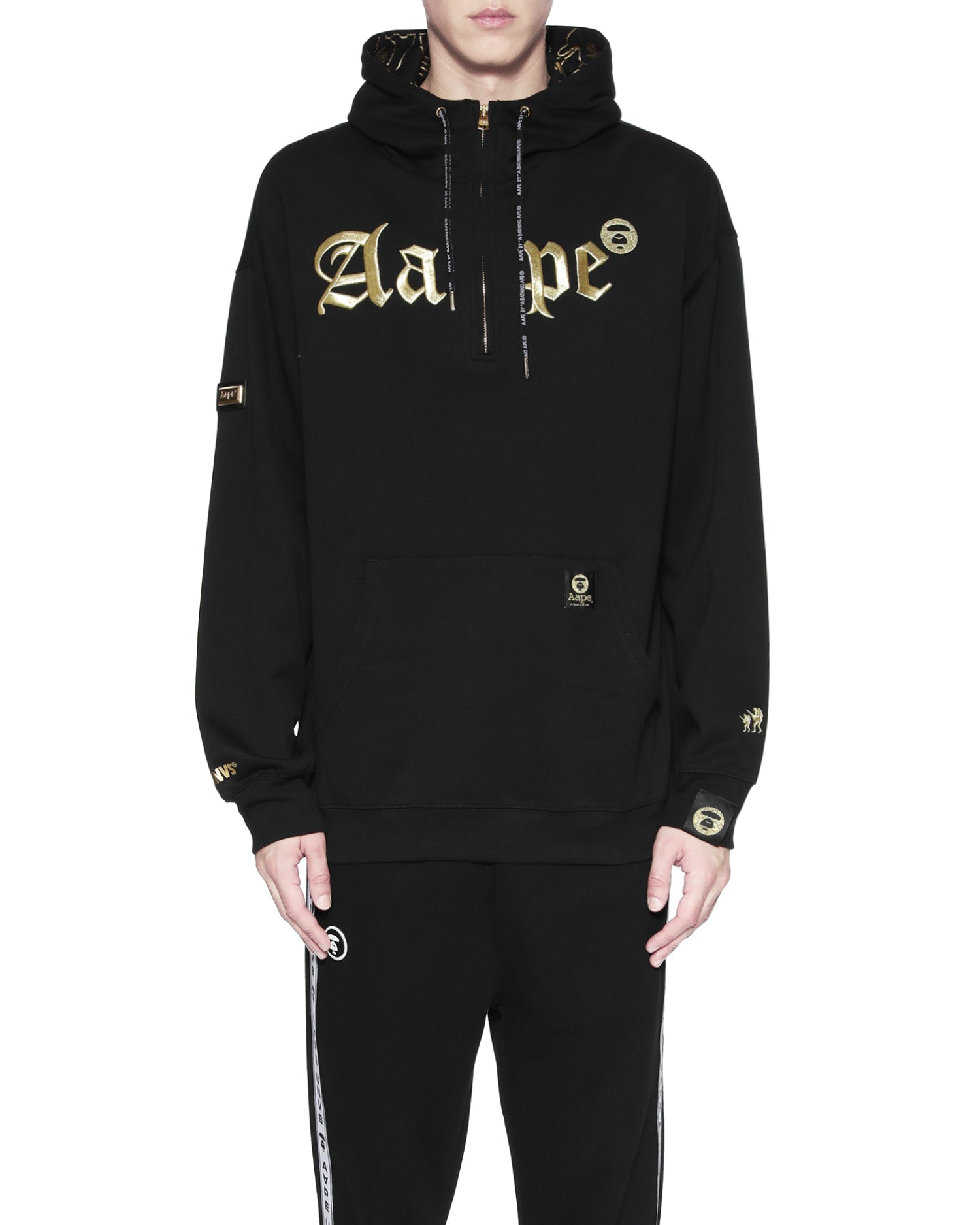 M＆Aさん AAPE AAPE X New Era 10th anniversary Moonface faux leather cap | Aape