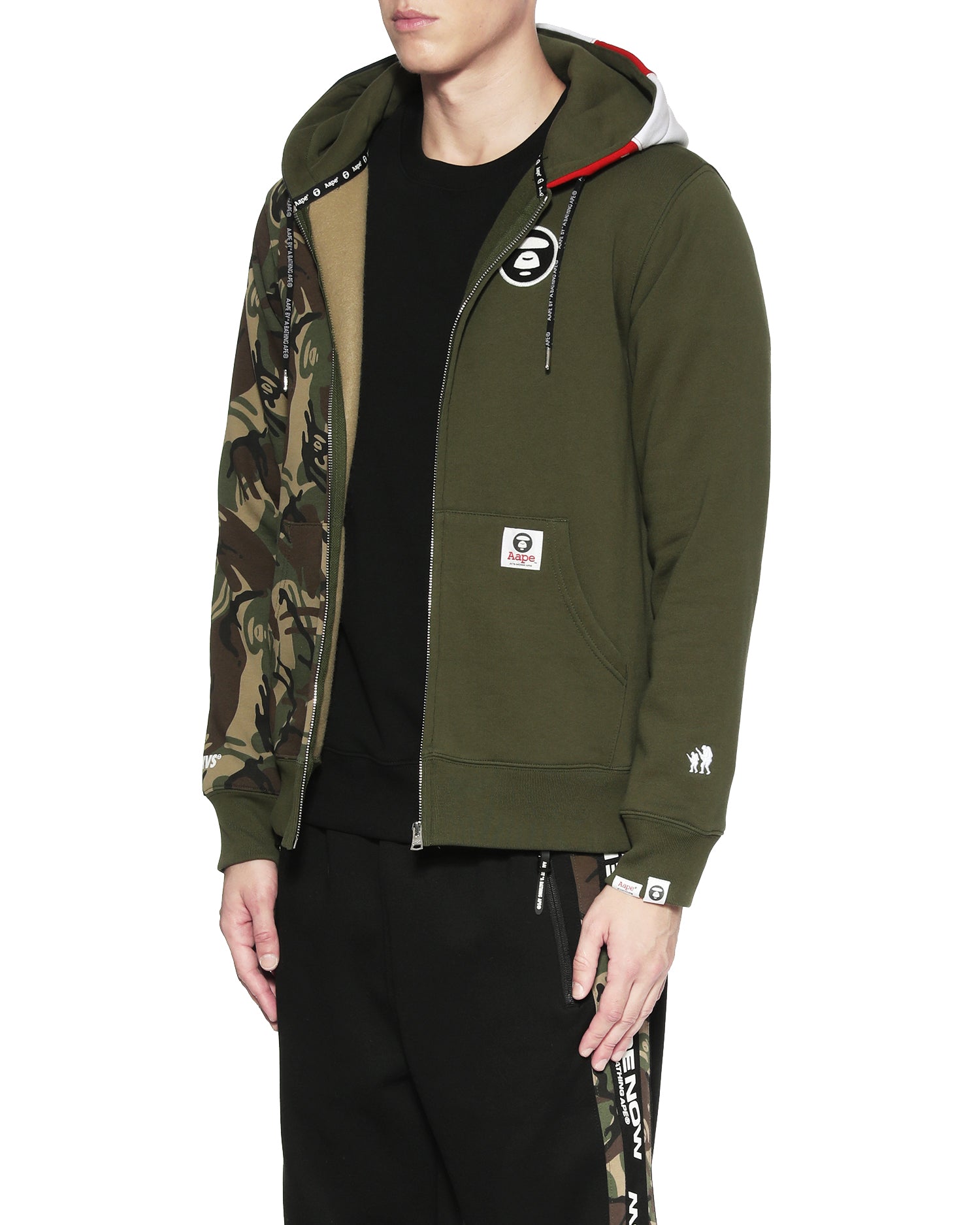 AAPE Reconstructed zip hoodie | Aape official website – us.aape.com