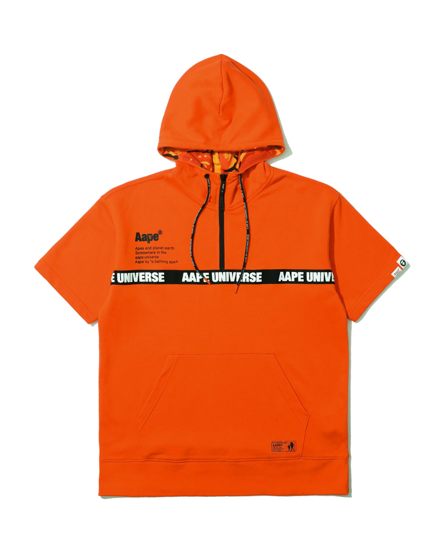 AAPE Logo short sleeve hoodie | Aape official website – us.aape.com