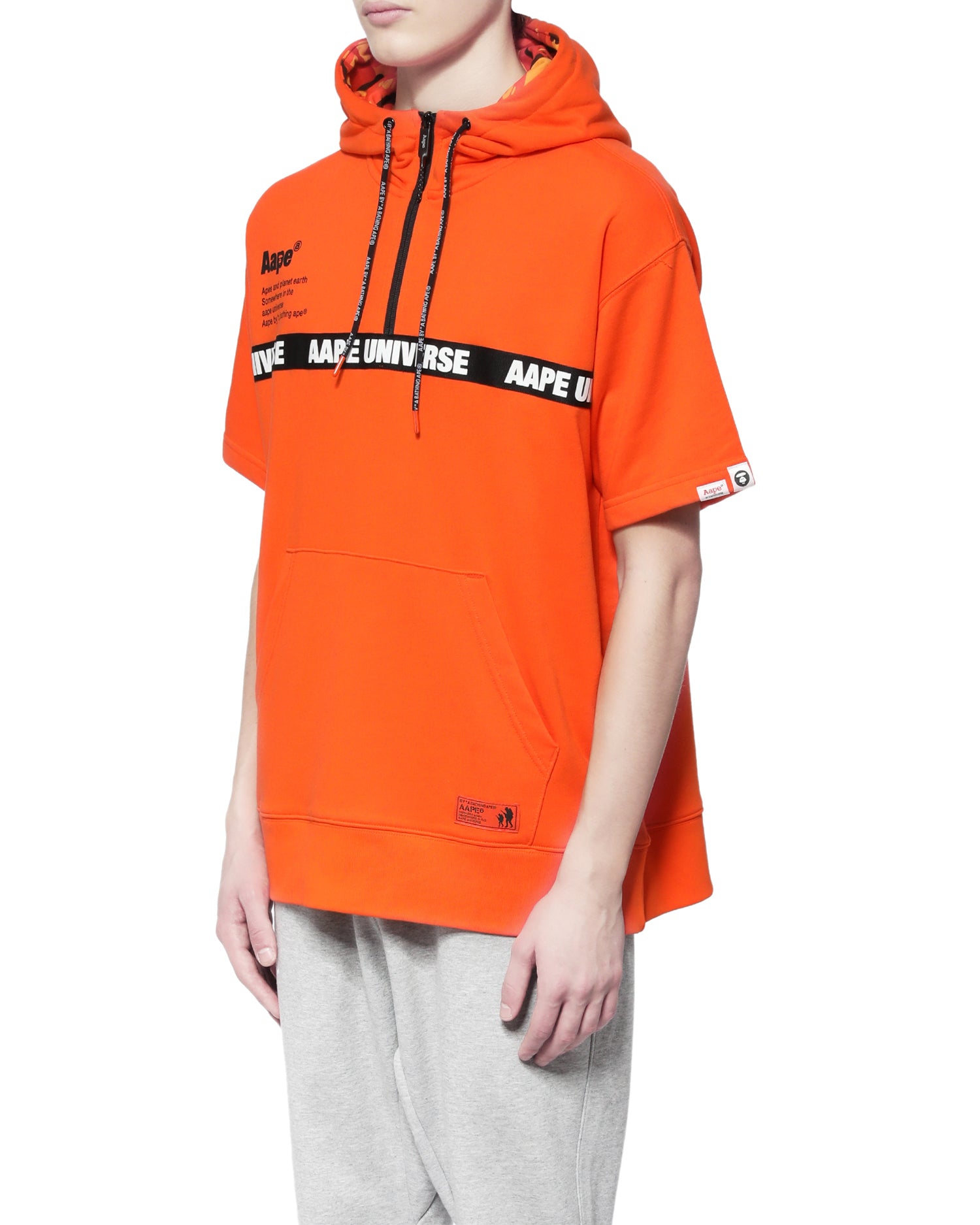 AAPE Logo short sleeve hoodie | Aape official website – us.aape.com