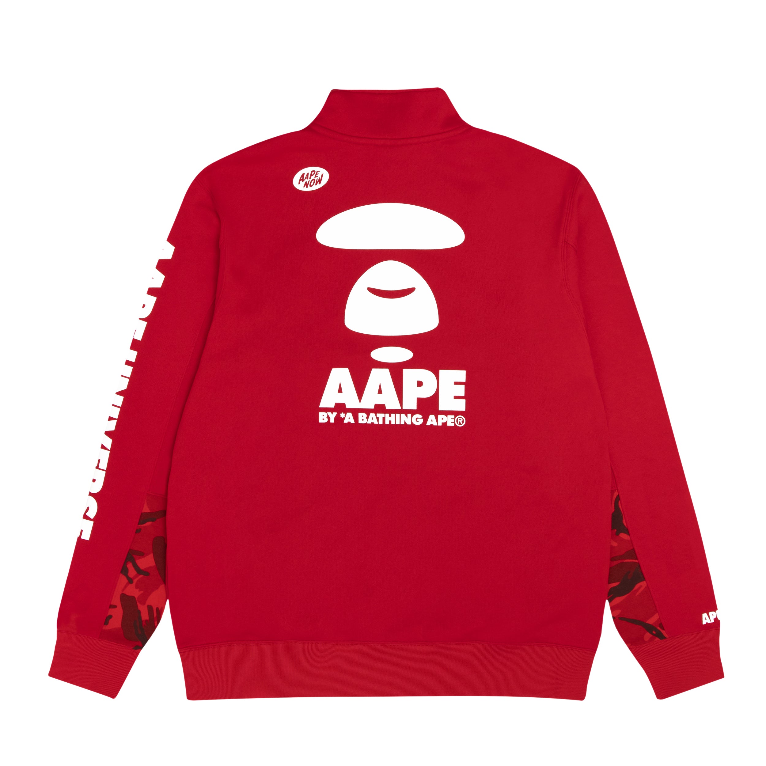 AAPE Quarter zip logo print sweatshirt | Aape official website