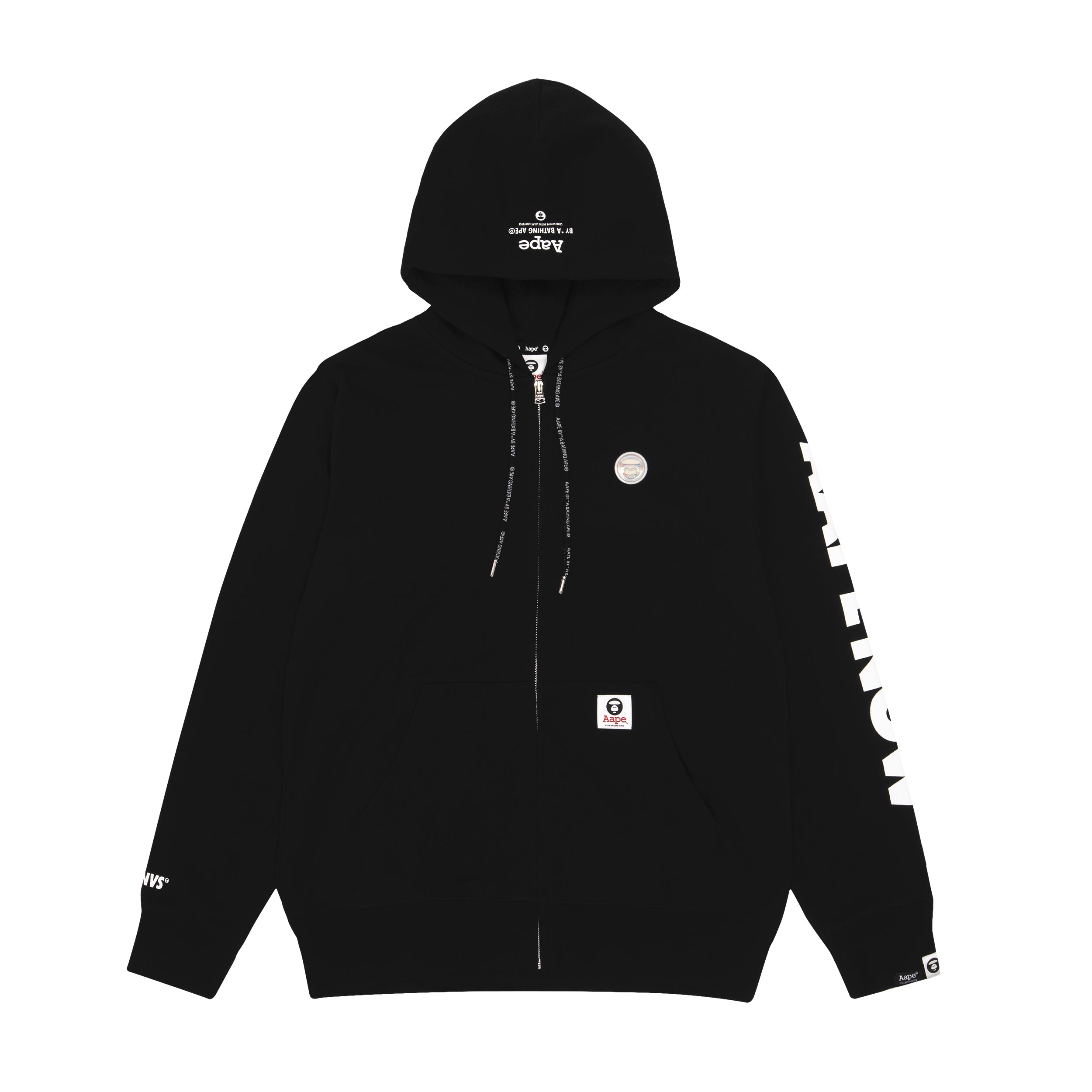 AAPE Graphic logo print zip hoodie | Aape official website – us