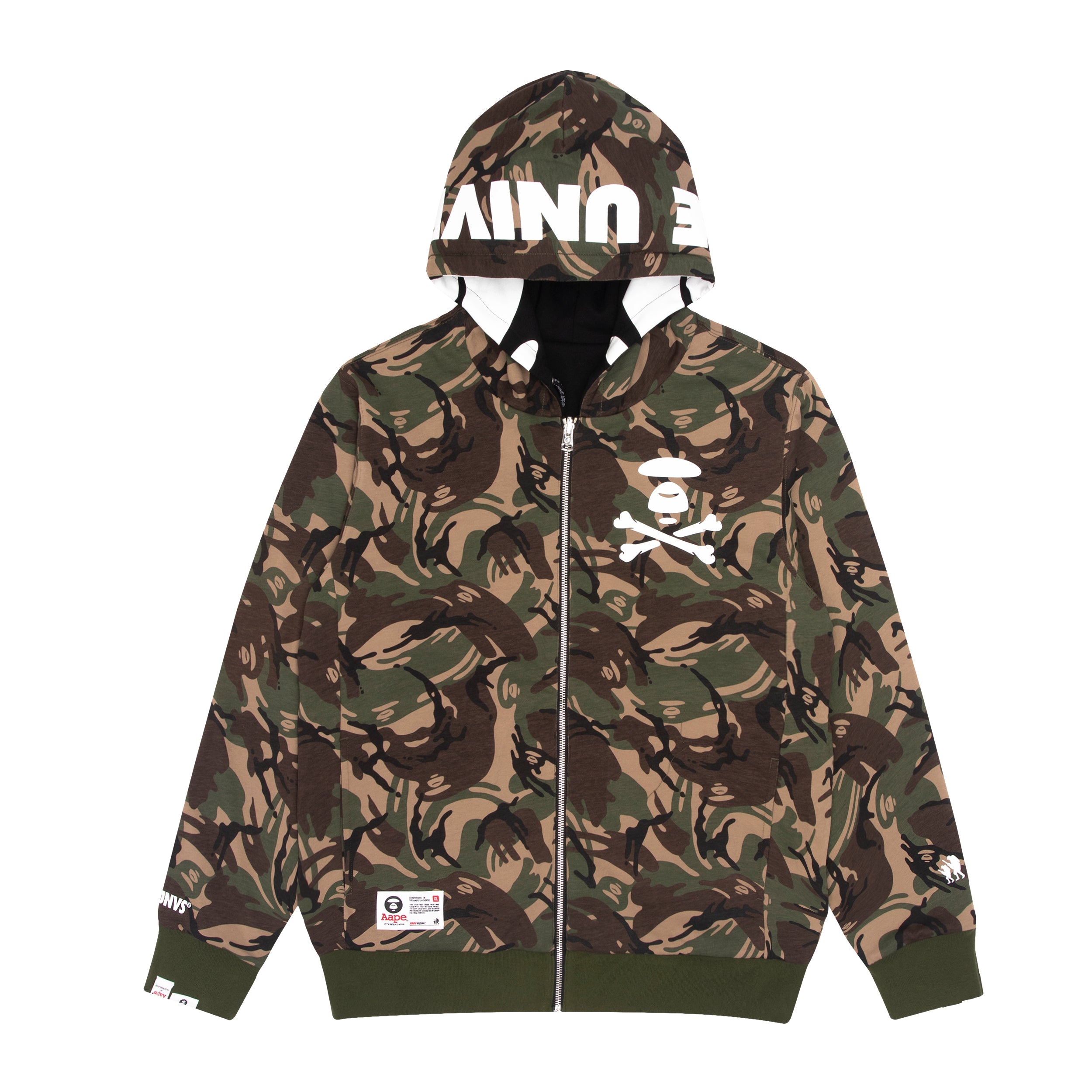 AAPE Moonface reversible zip hoodie | Aape official website – us