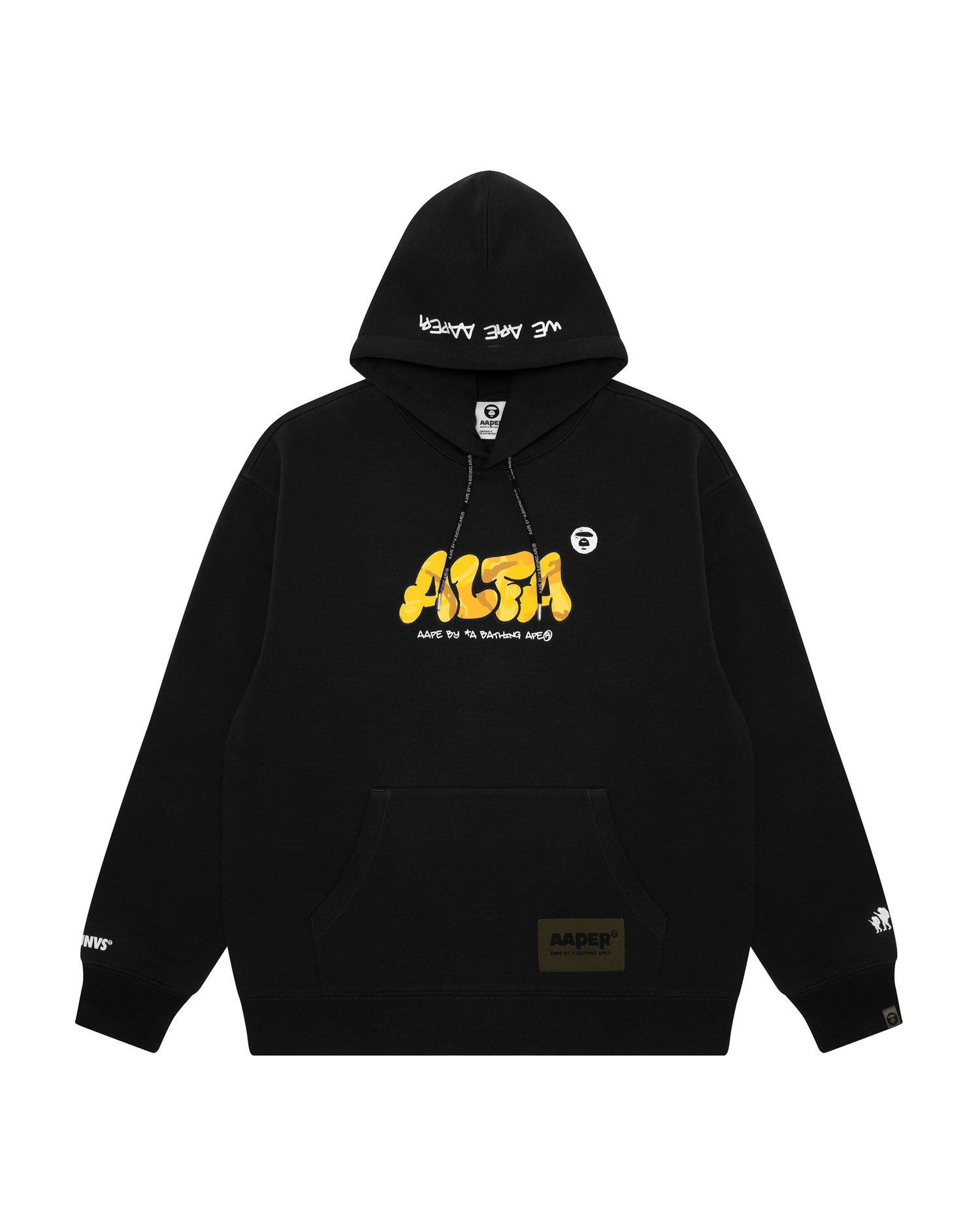 AAPE AAPER Alfa graphic fleece hoodie | Aape official website – us