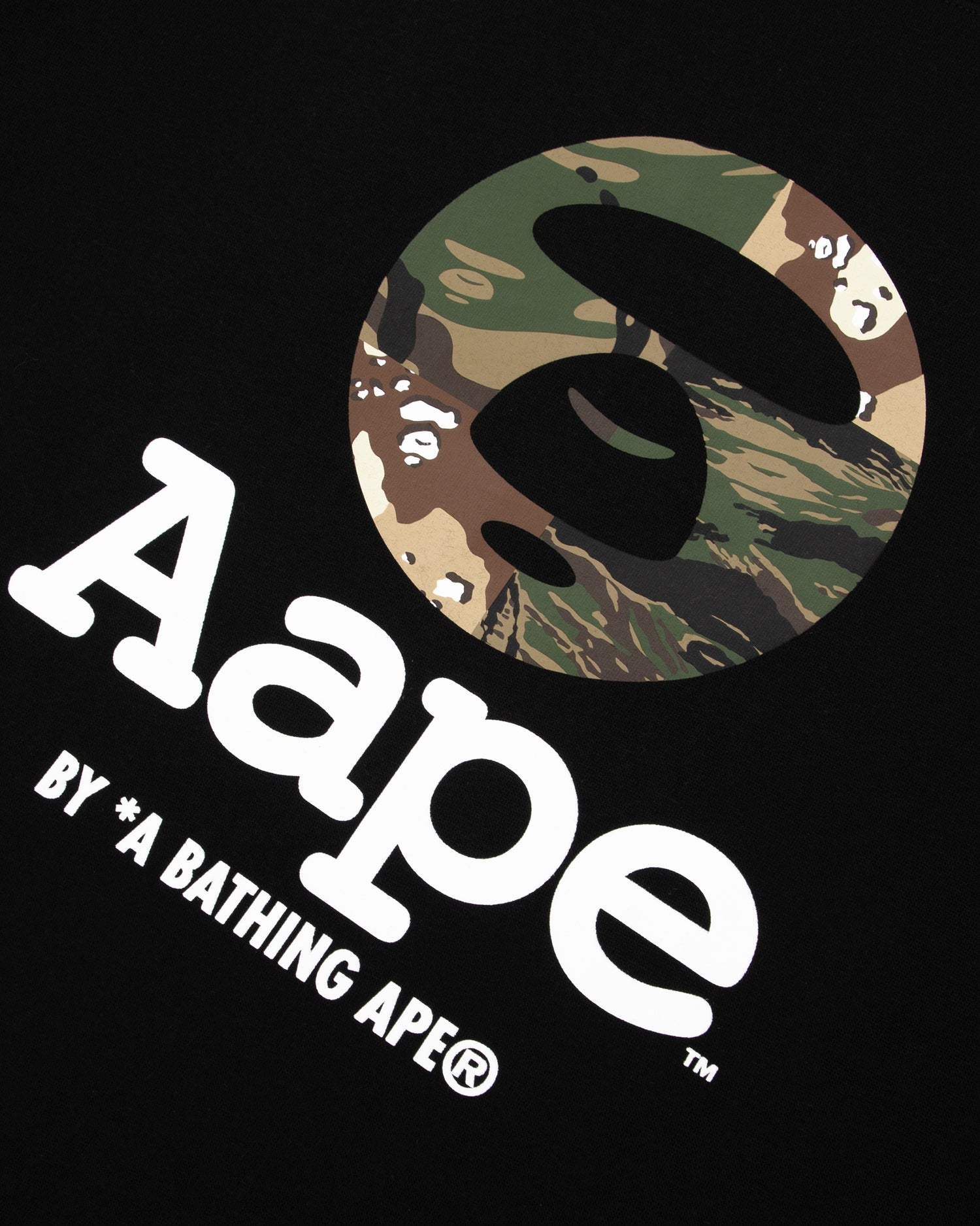 AAPE Moonface camo print sweatshirt | Aape official website – us