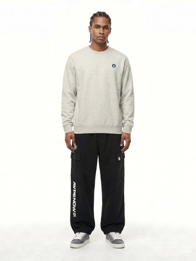 AAPENOW moonface crewneck sweater