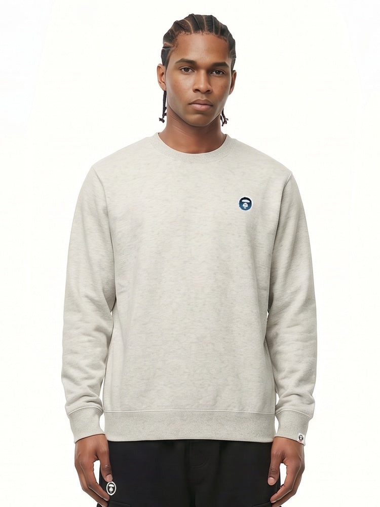 AAPENOW moonface crewneck sweater