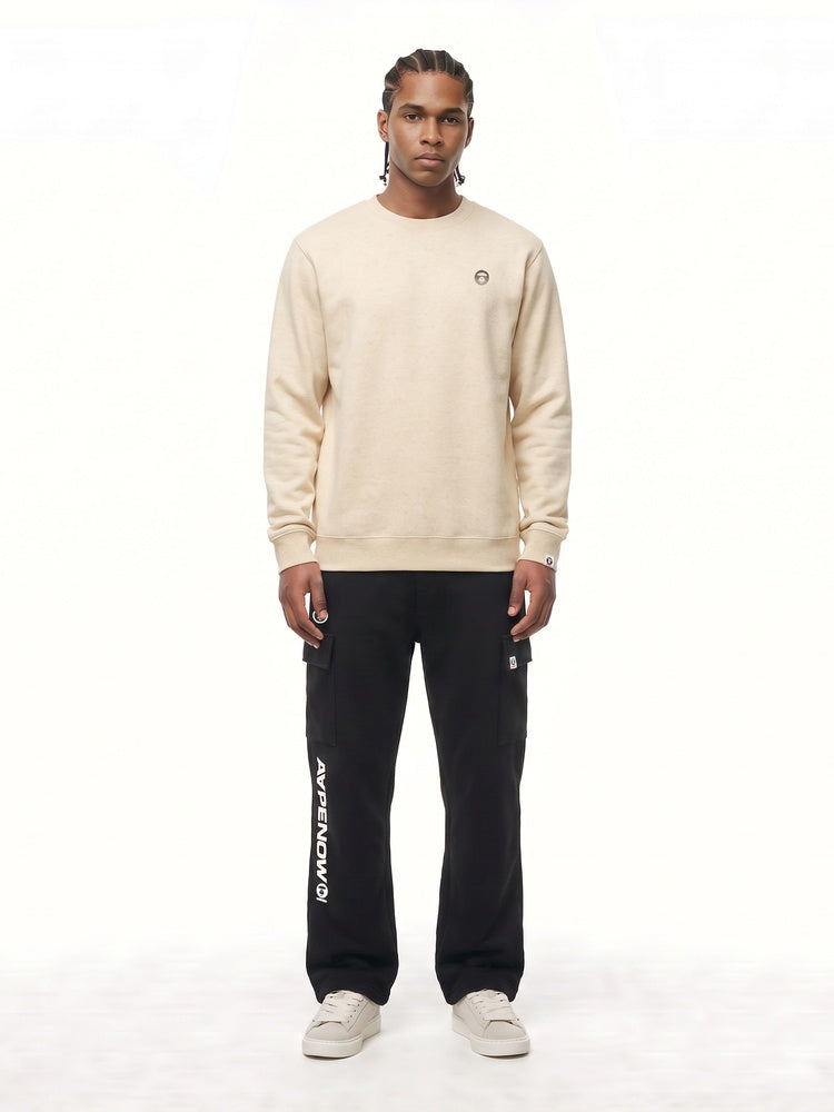 AAPENOW moonface crewneck sweater