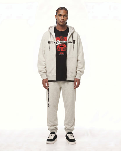 Hooded zip sweatshirt