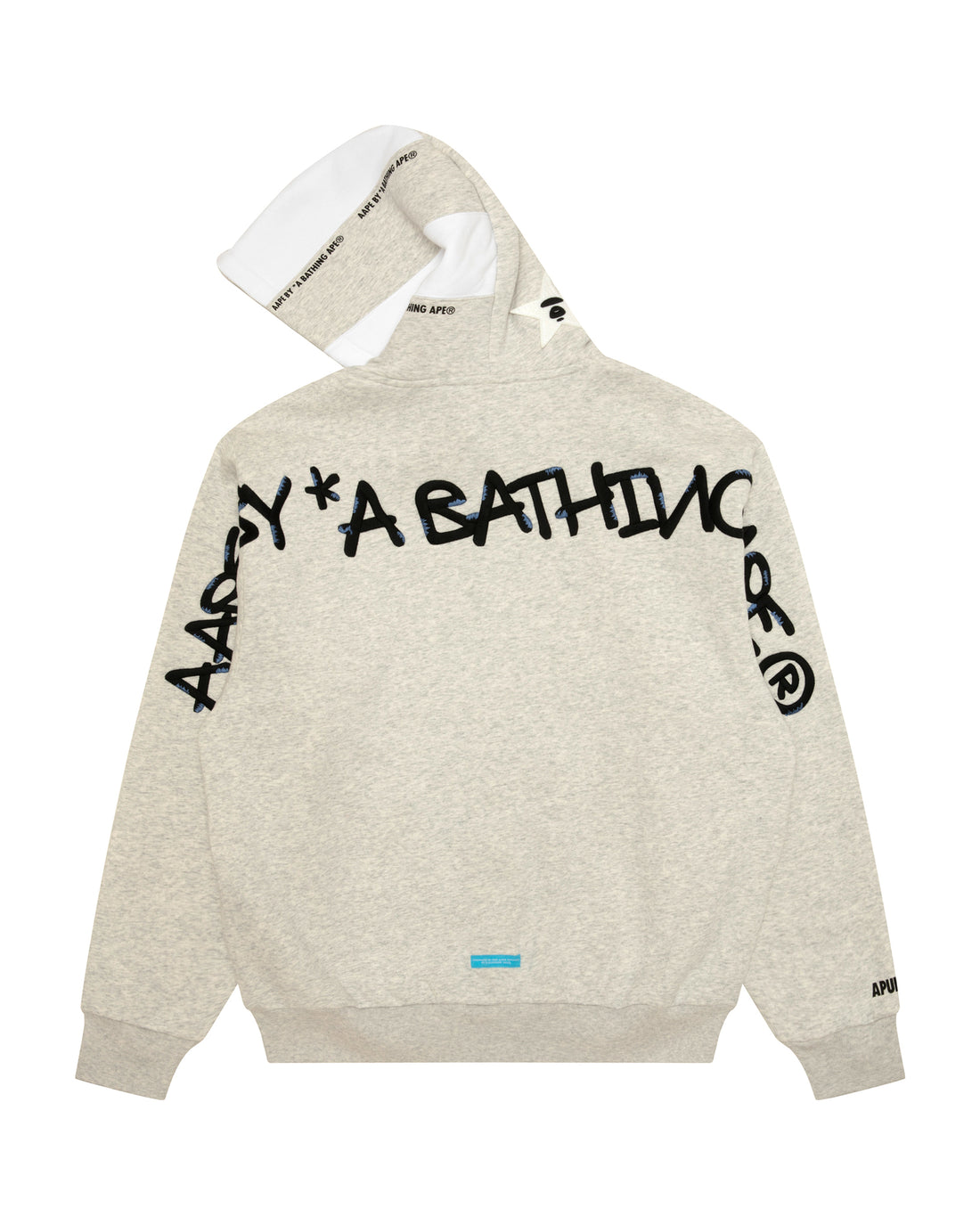 Moonface embroidered hooded jacket