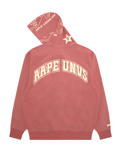 AAPEUNVS Burn Out Star Hood Zip-Up