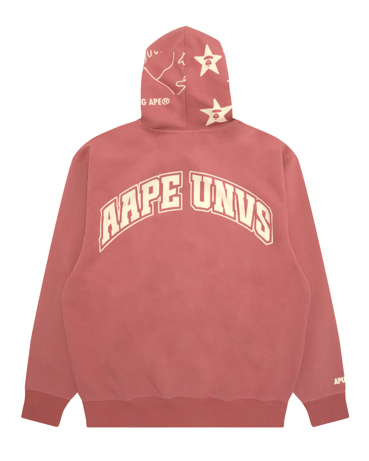 AAPEUNVS Burn Out Star Hood Zip-Up