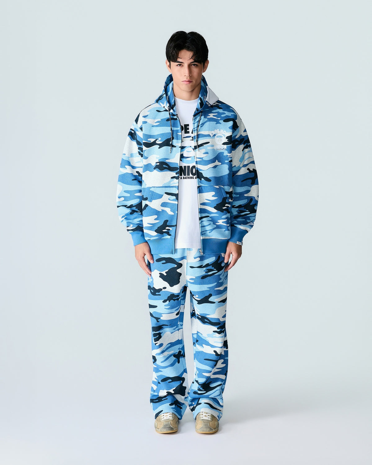 AAPE Woodland Camo Camo Zip-up Hoodie