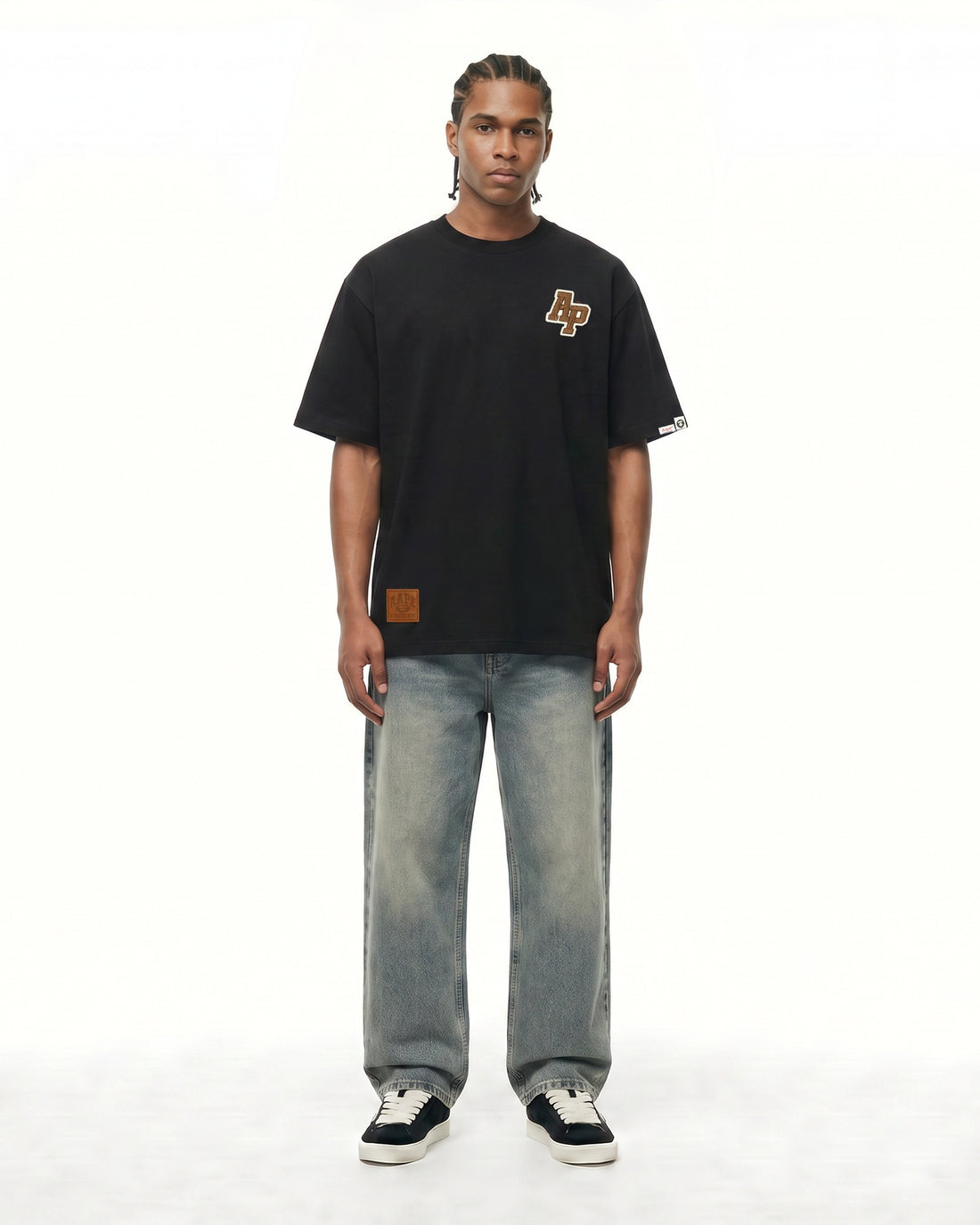 Embroidered logo tee
