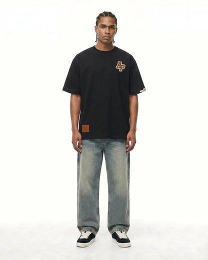 Embroidered logo tee