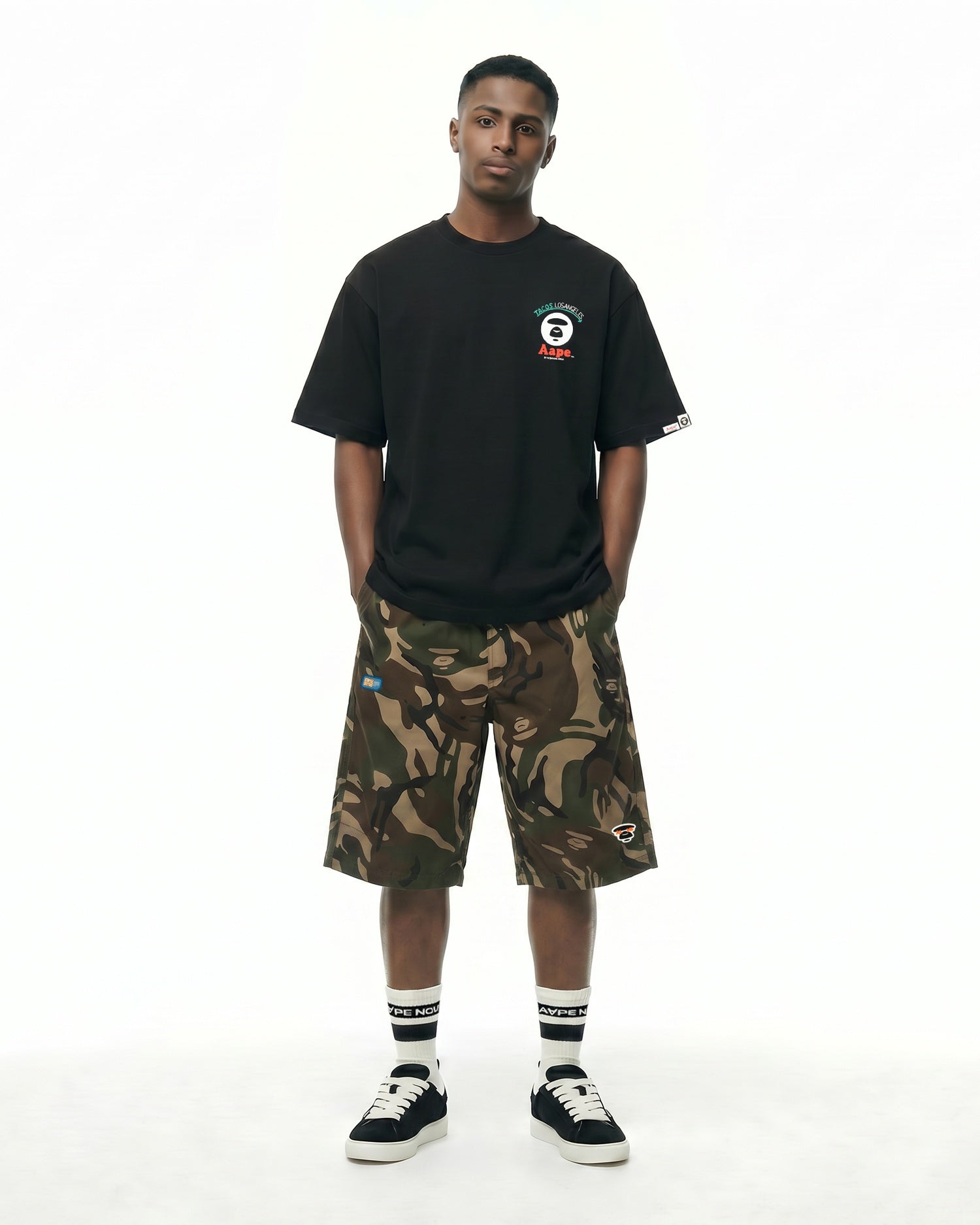 AAPE X Jun Oson Moonface Graphic Tee | Aape official website – us