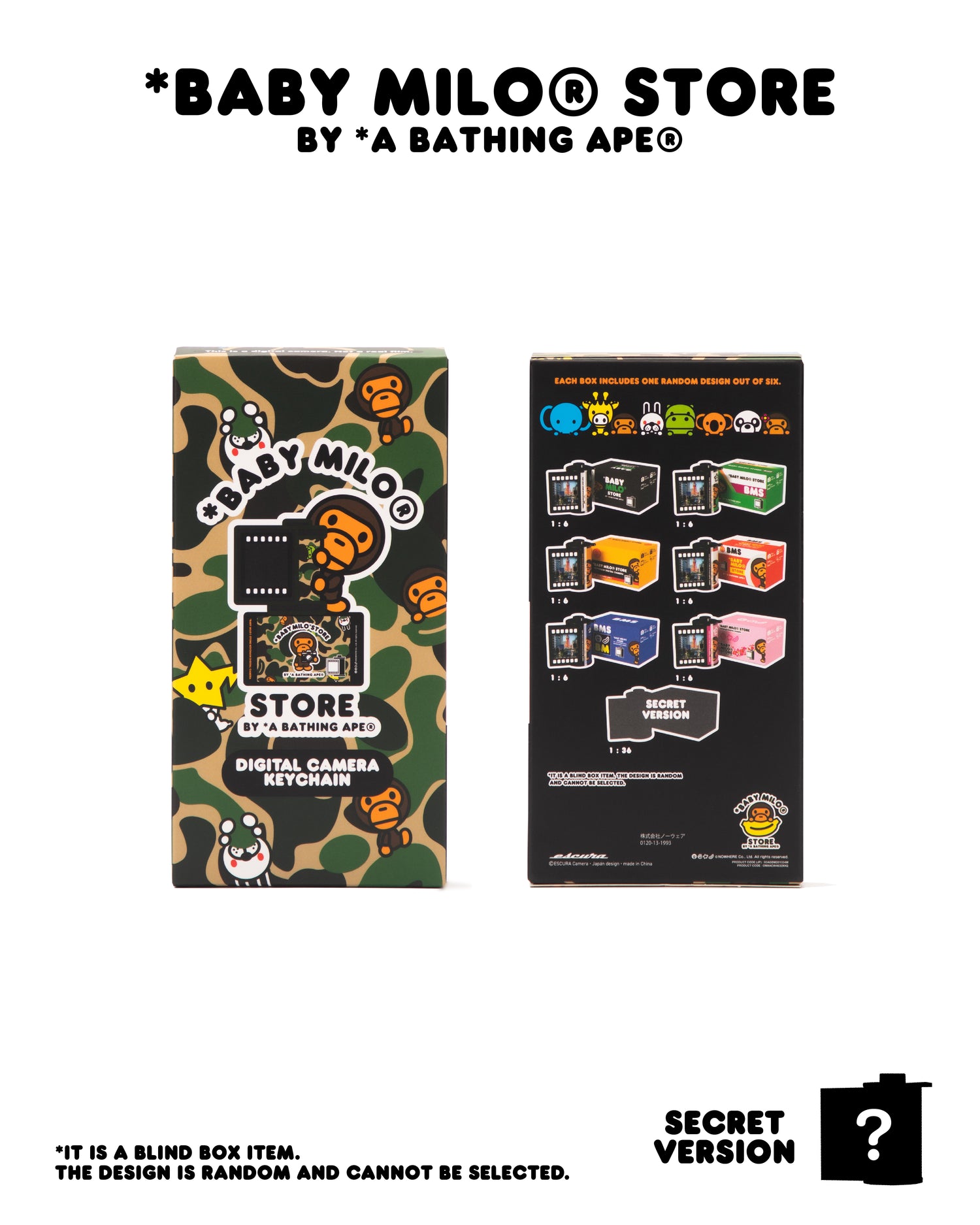 Baby Milo digital camera keychain