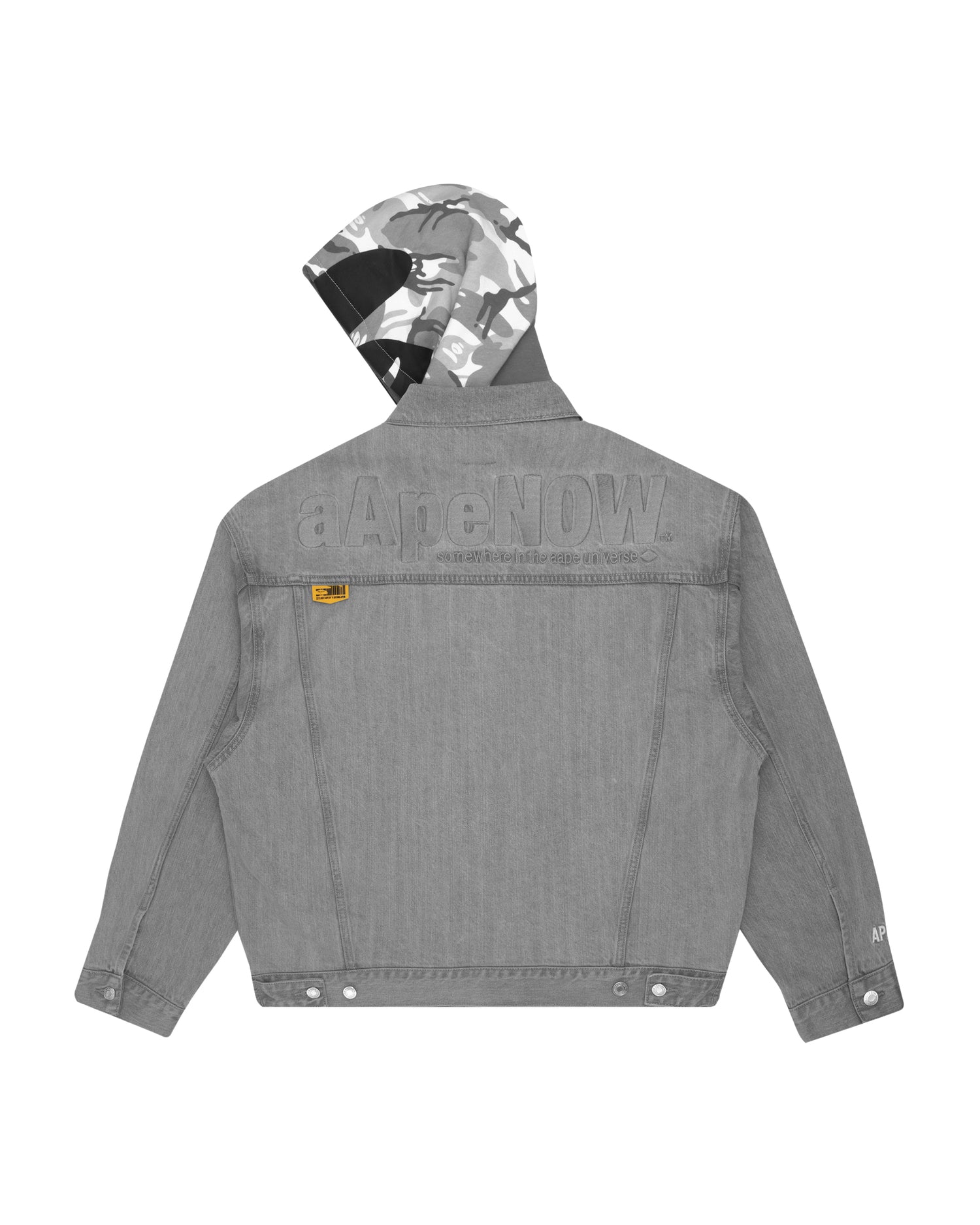 AAPE Moonface hooded denim jacket | Aape official website – us