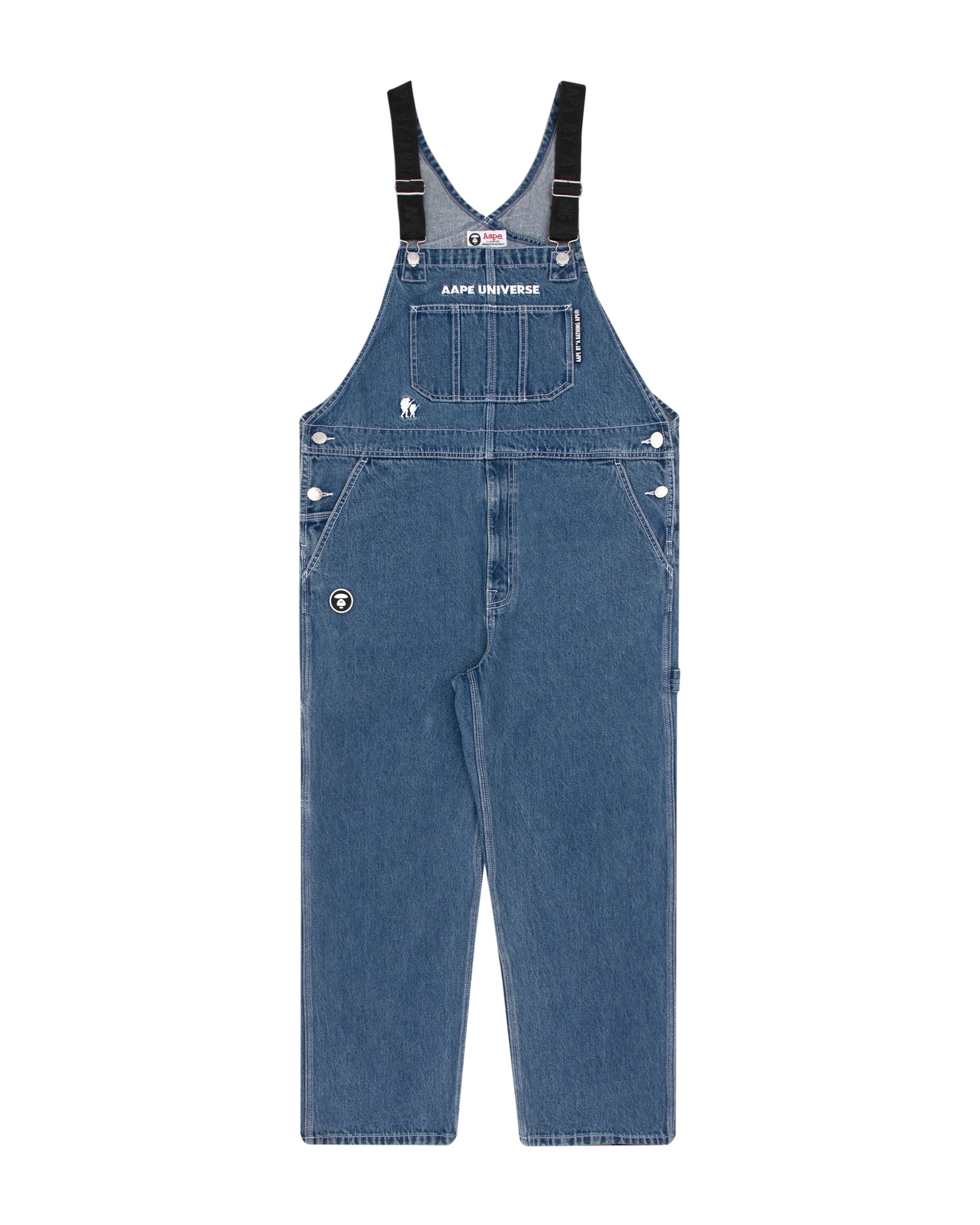 AAPE Moonface denim coveralls | Aape official website – us.aape.com